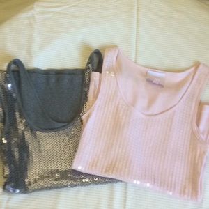 Sequin tank tops